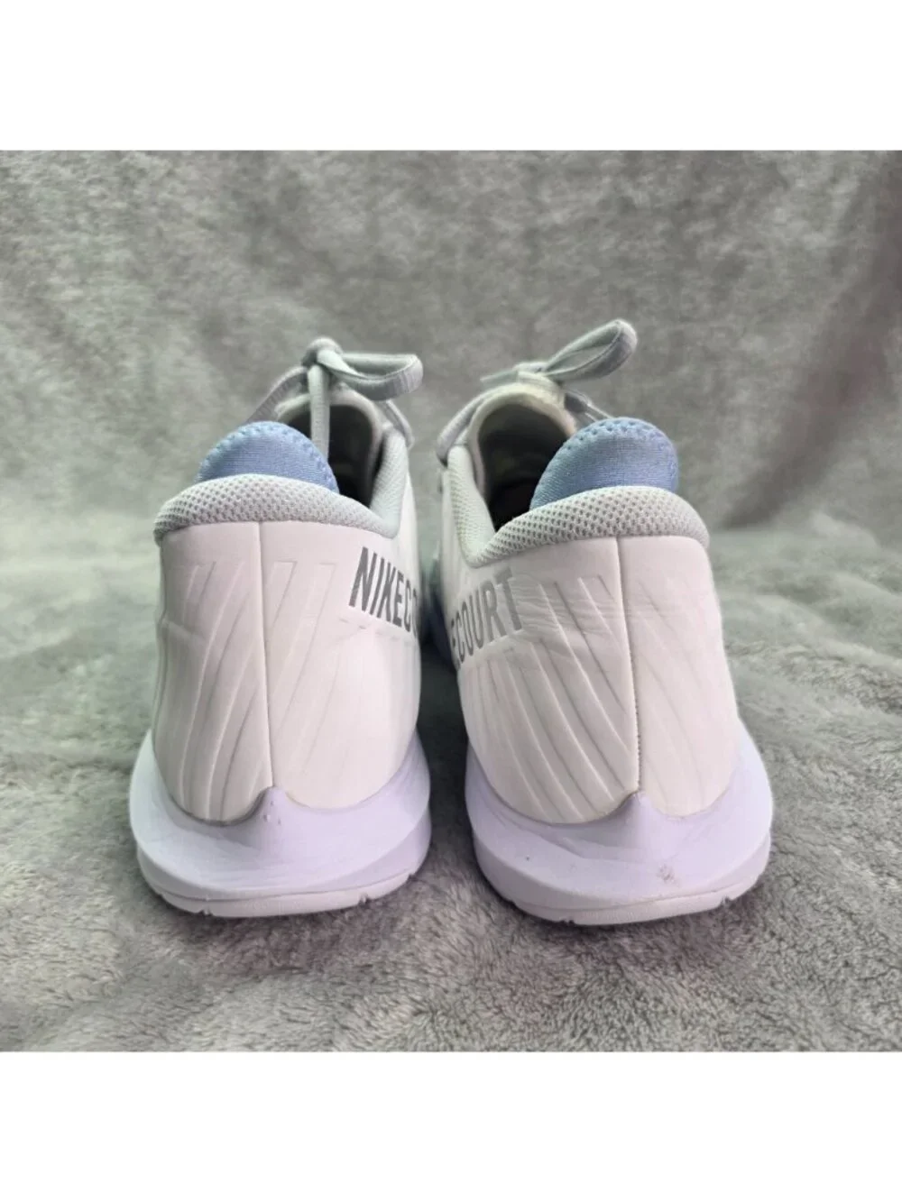 Womens Nike Court Zoom Zero Tennis Shoes White Gray Athletic Sneakers Size 12